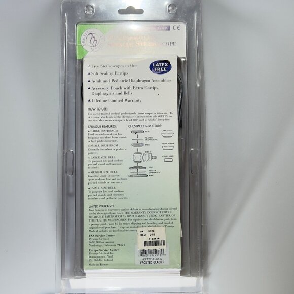 Prestige Sprague Stethoscope 5 Stethoscopes In One Latex-Free Model S122 - Picture 4 of 6